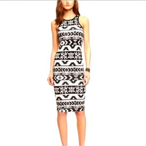 2010s Aztec Midi Drss